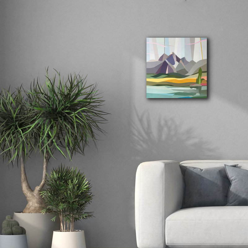  «Sierras Autre côté» par Melba Browne, art mural sur toile, 18 po x 18 po