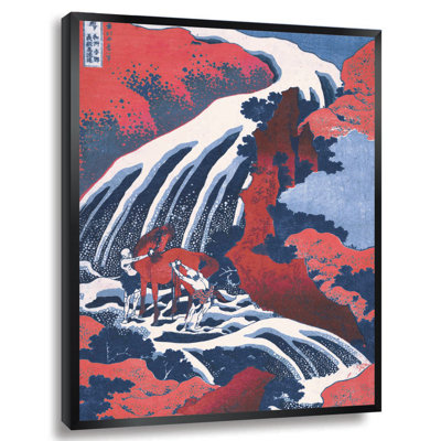 " Japanese Waterfall " by Katsushika Hokusai
