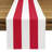 Red Striped Table Runner 108" x 14"-27798652-27778789