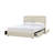 Soft Cream Style Boucle Cloud Bed With Led Light Adjustable Headboard And 4 Drawers-1796046789
