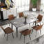 Ensemble de table de salle à manger 6 pièces 6 pièces avec chaises d'appoint en similicuir et ensemble de salle à manger 7 pièces-111464708-111464709