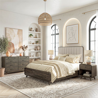4 Piece Upholstered Bedroom Set