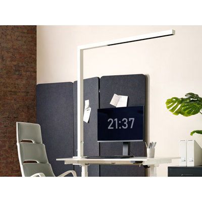 Metal LED Clamp-On Desk Lamp Black VOLANS