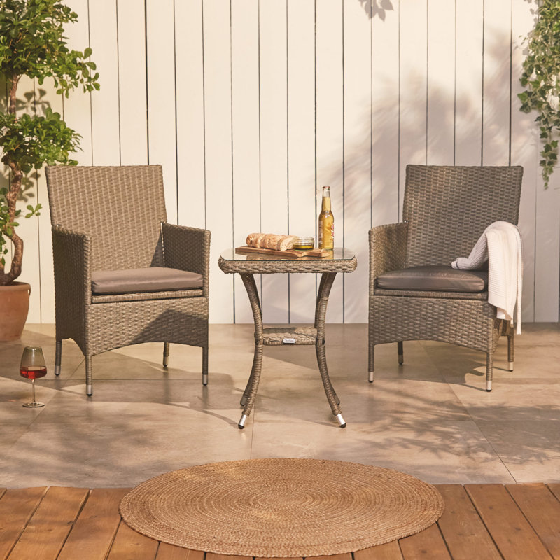 Einte Rattan Bistro Set for 2