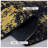 MAVAL 5x8 Black and Gold Washable Area Rug - Non-Slip Low Pile Machine Washable Boho Living Room Carpet-1930302002