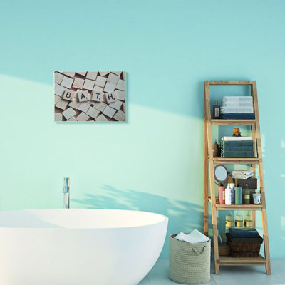 " Bath Scrabble Letters Bathroom Photograph "