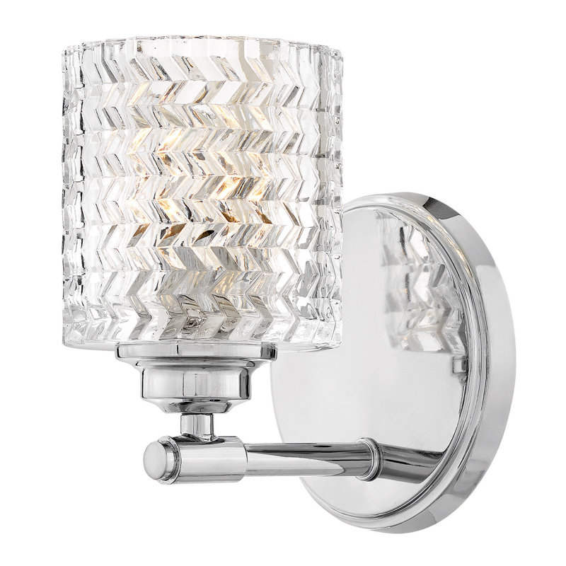 Kensley 1-Light Armed Sconce, Chrome