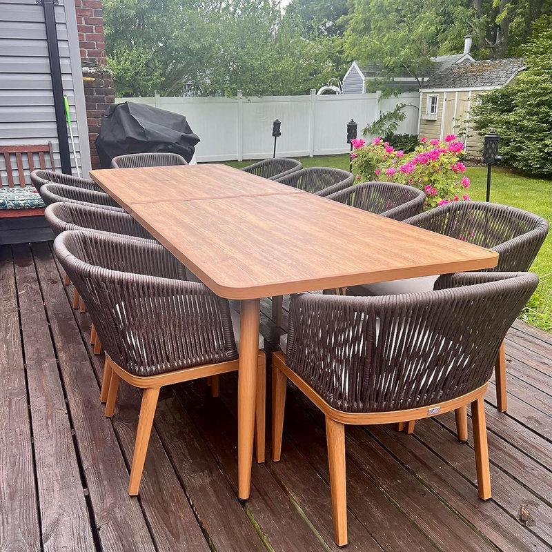 Fauteuil de patio mauve 2 pièces avec cadre et coussin en osier résistant aux intempéries