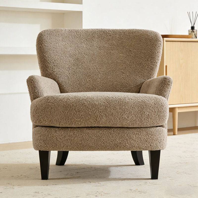 Fauteuil club rembourré Boucle