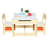 Swinehart Kids 3 Piece Square Play Or Activity Table and Chair Set-1544328363