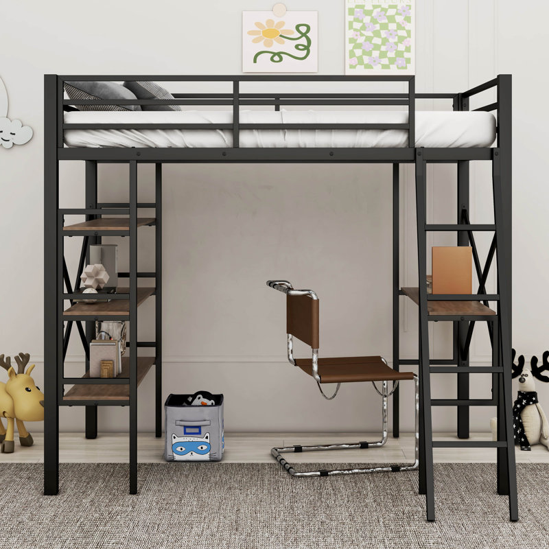 Lit mezzanine simple pour enfants Thornburg