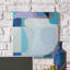 Abstrait formes bloquées bleu doux beige mauve par Marion Griese - impression-1539694712-1539694713