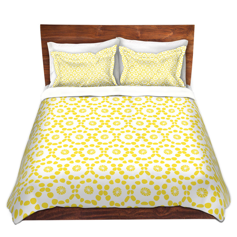 Geometric Shapes Duvet Cover, 1 Twin Duvet Cover + 1 Standard Sham