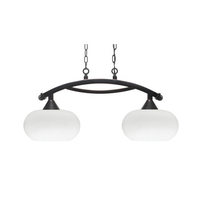 Luminaire pour îlot 2 lumières Bow