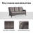 Bonia 7-Piece Outdoor Wicker Furniture Set with Swivel Rocking Chairs, Ottoman & Tempered Glass Table – All-Weather PE Rattan, Deep Seat Design, 360° Rotation-2074003395-2052957677