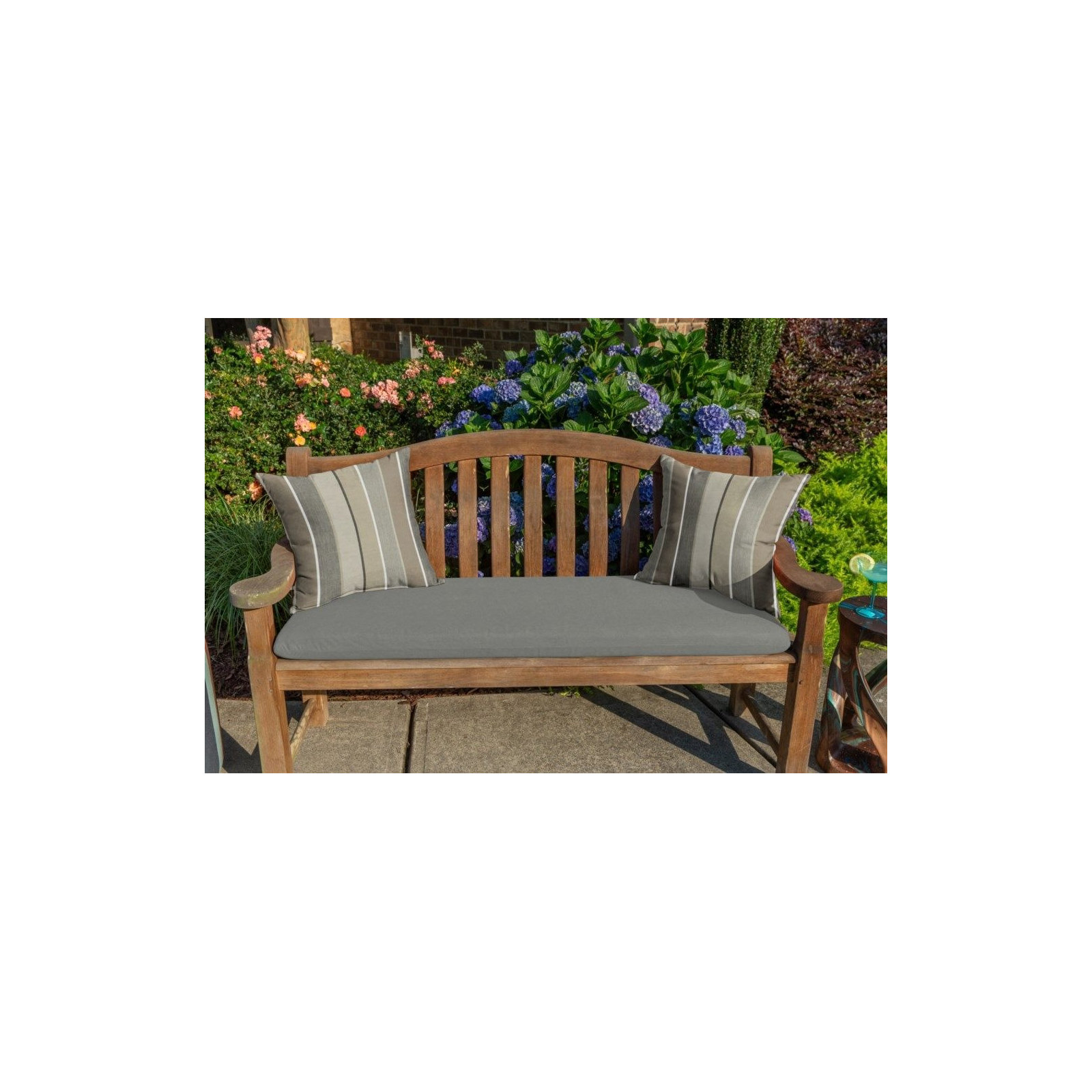  Outdoor Square Pillow Cover & Insert, 20"H x 20"W, Milano Char Sunbrella®