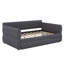 Grand lit plateforme tapissier avec USB et lit gigogne multifonctionnel-1742977805