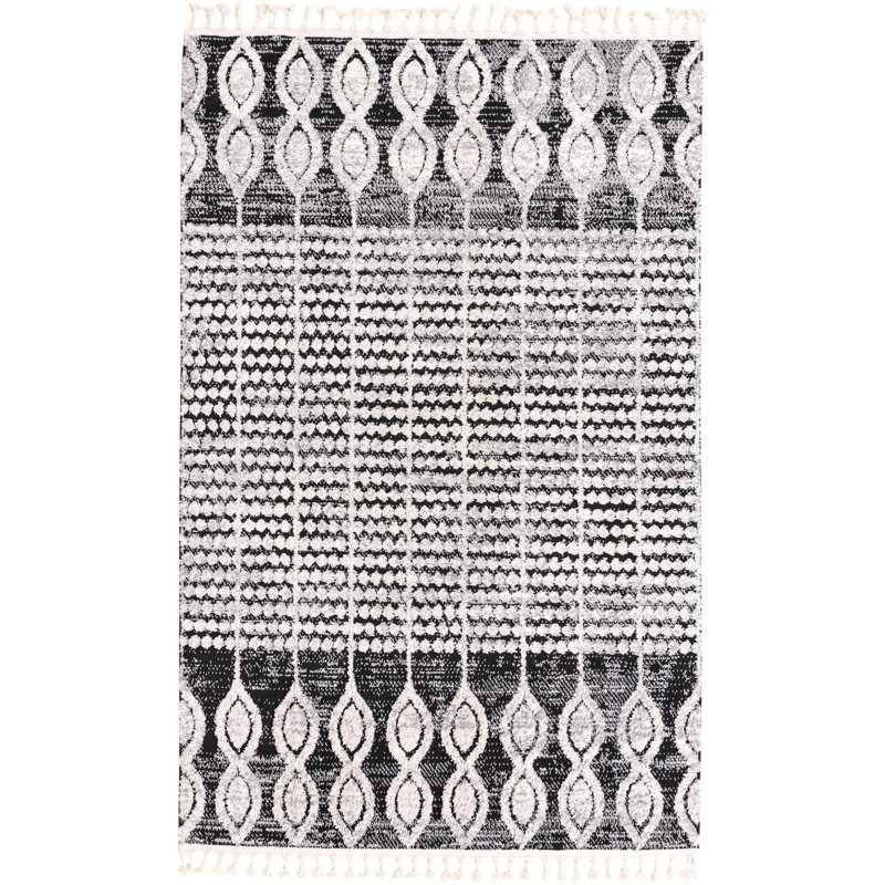 Enciso Geometric Asheville Area Rug, Rectangle 5'3" x 8' 