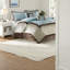 Ensemble de literie pour grand lit élégant bleu, polyester hypoallergénique, style hôtelier transitionnel