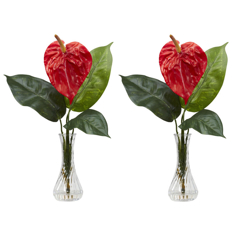 Pièce maîtresse anthuriume en vase