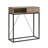 Console Table with One Drawer and Open Cubby - Brown & Black