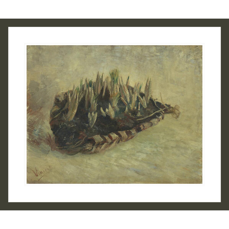 Panier d'ampoules Crocus par Vincent van Gogh, H 23,5 po x l 28,07 po