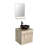 Bitha 24 " W Wall Mounted Single Vanity Bathroom Vanity With Top with Mirror-609273666-609273667-609273665