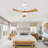 42" 3- Blade Ceiling Fan With Remote Control And Led Light-1658859372-1658859373