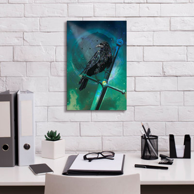 Latitude Run® «Cosmic Raven» par Karin Roberts, art mural sur toile