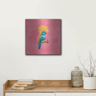 Oiseaux de paradis, art mural en métal 3 po x 12 po x 12 po