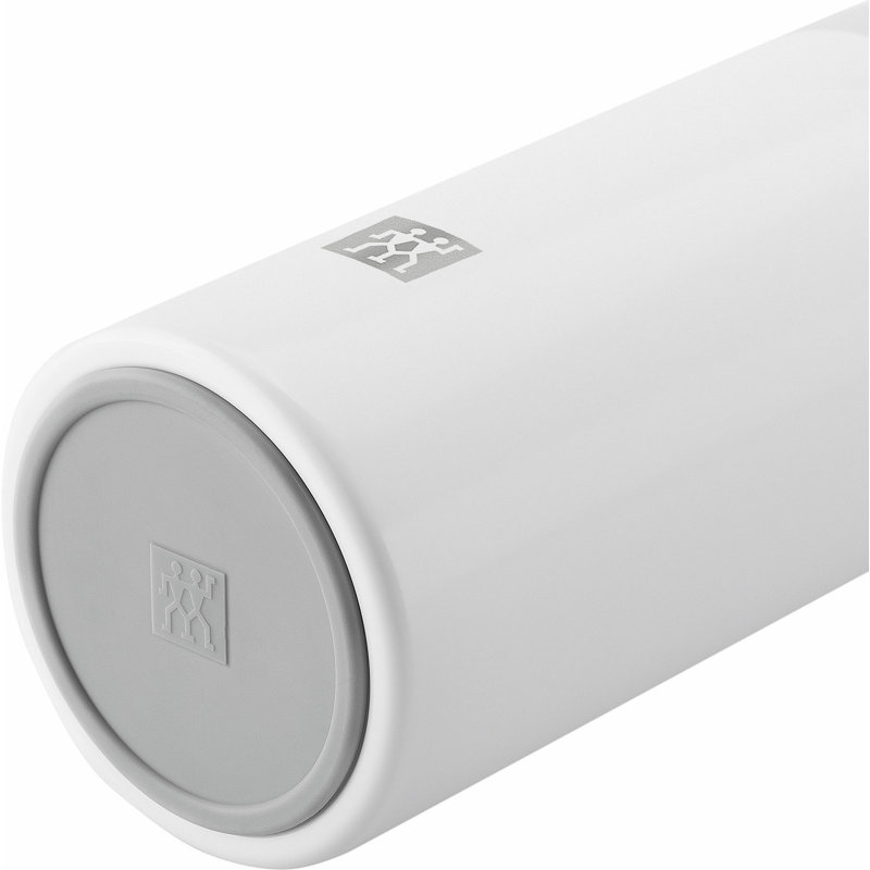 ZWILLING Thermo 14.2 Oz Tea & Fruit Infuser Bottle, Silver/White