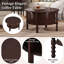 Table basse ronde avec rangement-454636322