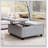 Light Grey Square Storage Bench