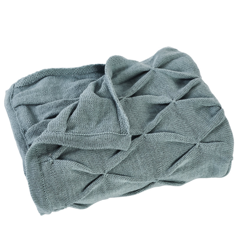  Embellished Throw, Blue