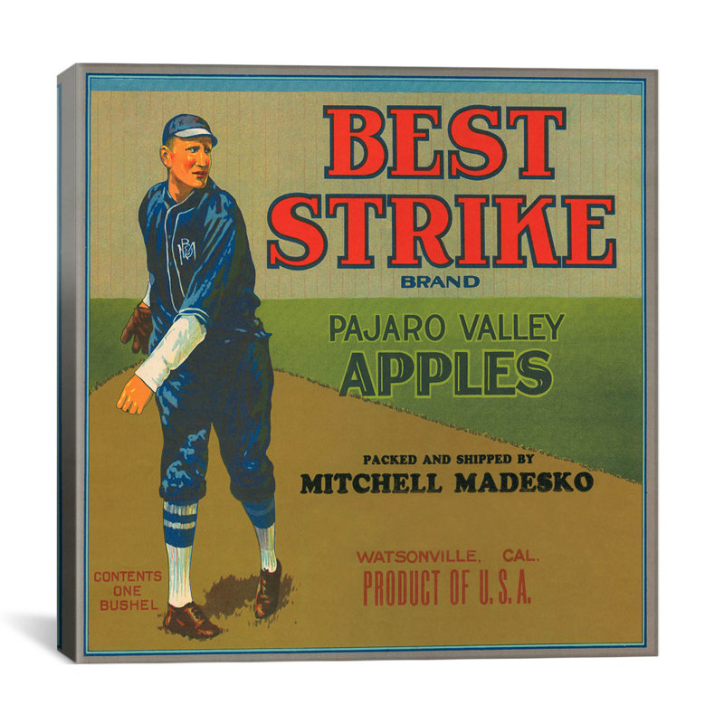« best strike brand », affichez les étiquettes sur toile, H 18 po x l 18 po x P 1,5 po