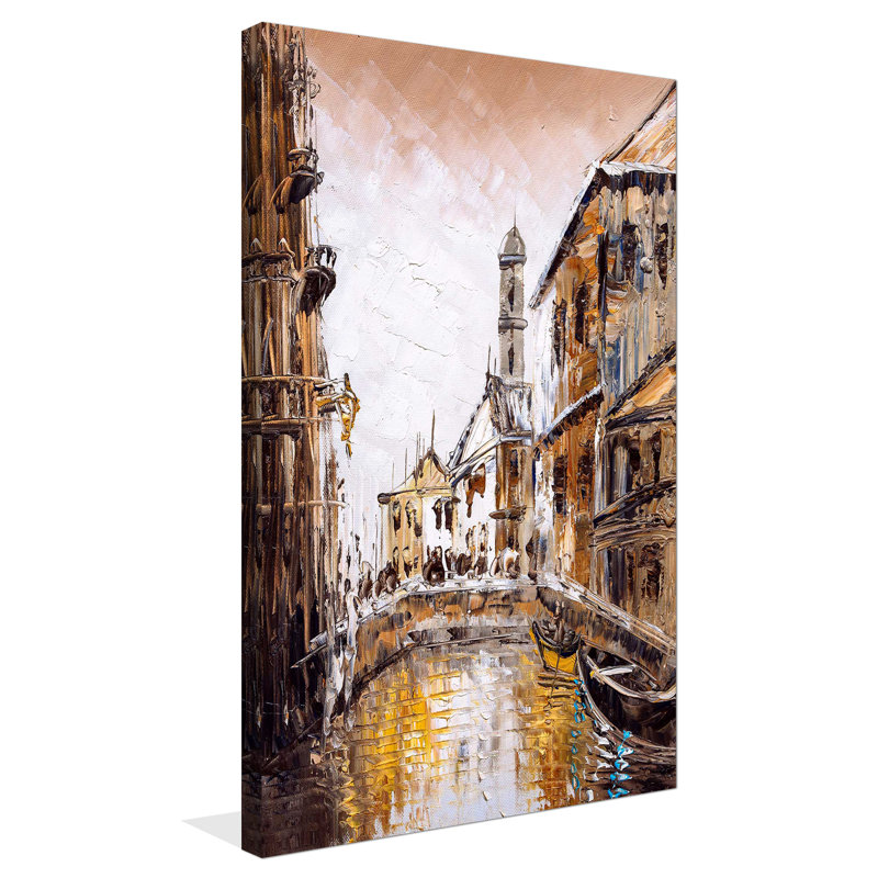 Venise - reproduction sur toile, H 30 po x l 18 po x P 1 po