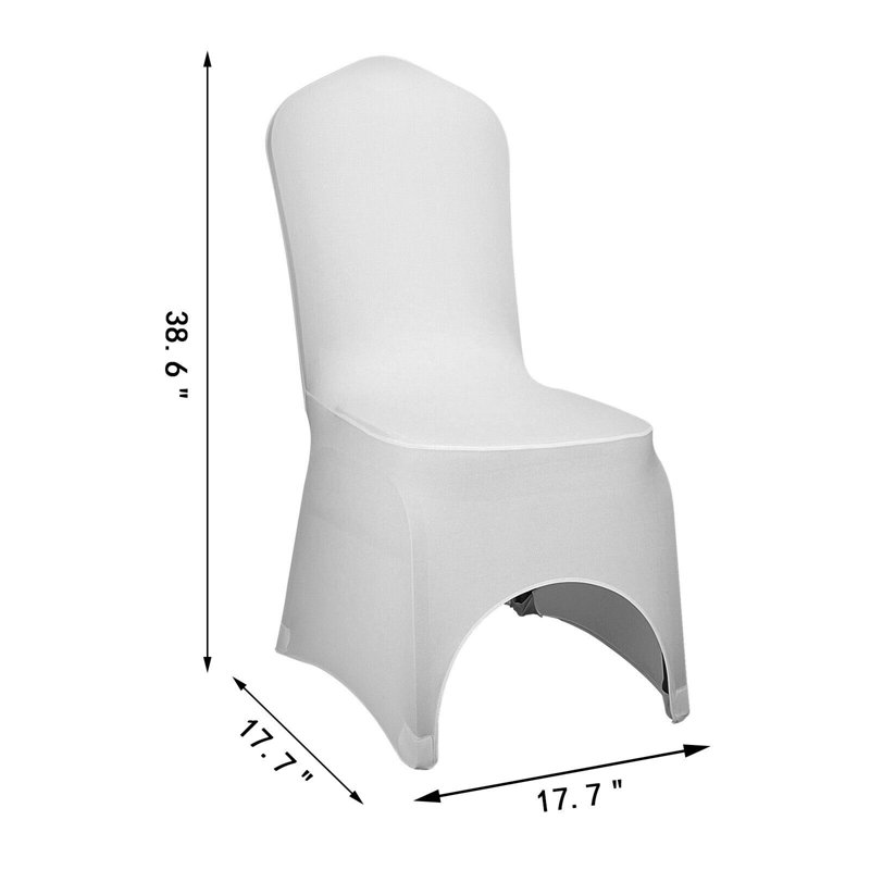 Housse pour chaise de salle à manger, Blanc