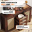 Buffet Farmhouse avec portes coulissantes et 4 tiroirs-1204322403