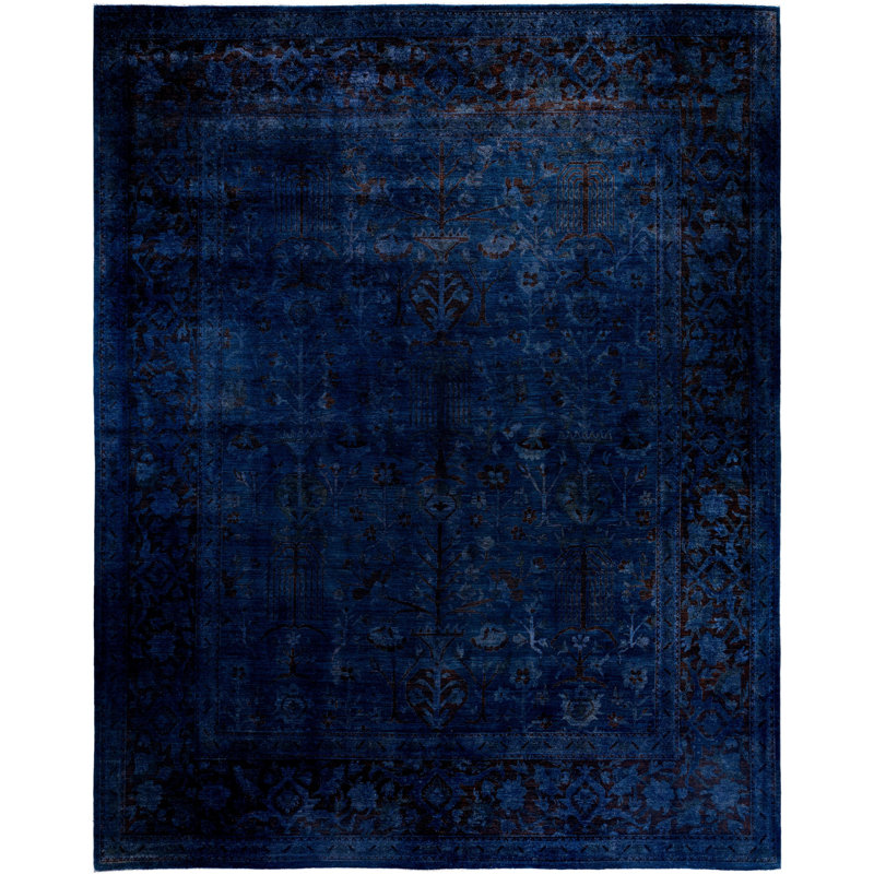Overdyed One-of-a-Kind 11' 9" X 14' 10" Hand Knotted Area Rug