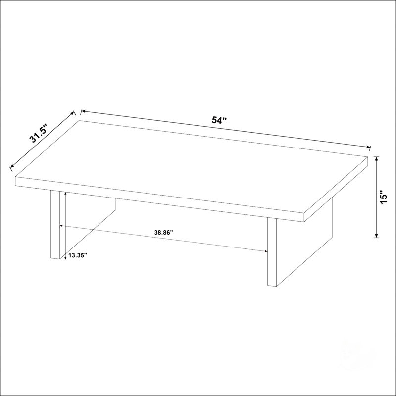 2-Piece Rectangular Coffee And End Table Set