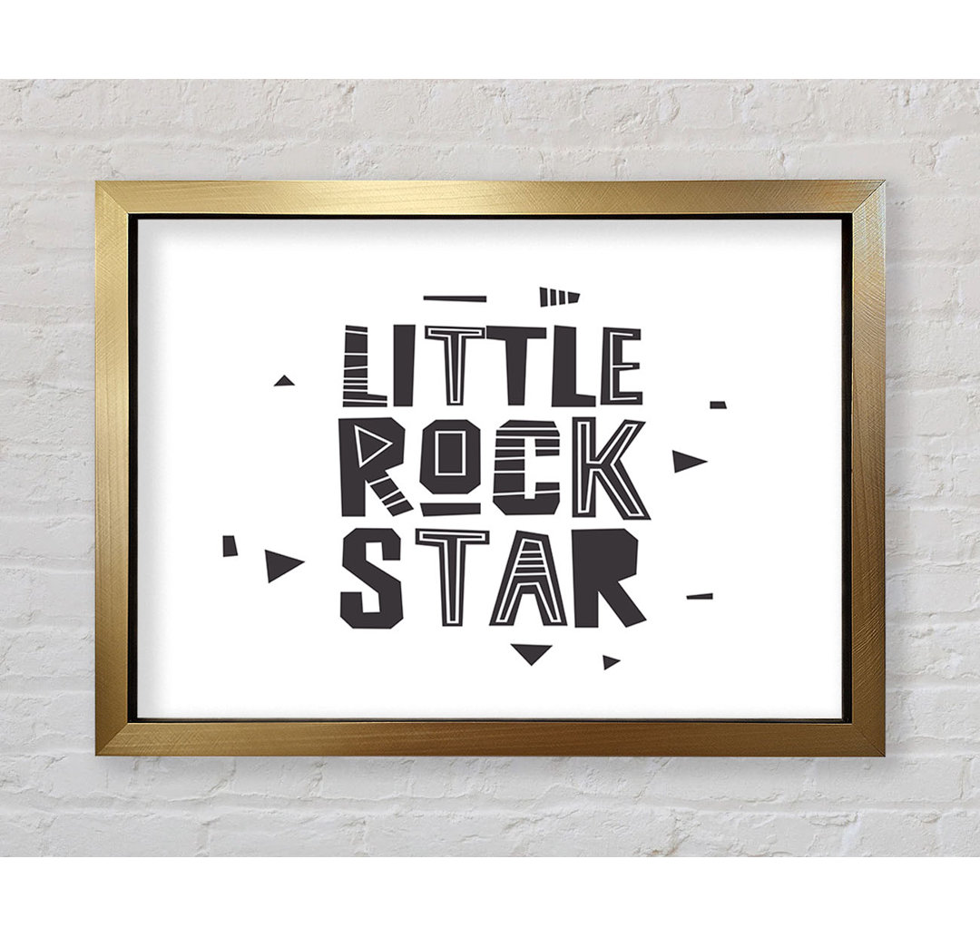 Little Rock Star - Einzelner Bilderrahmen Kunstdrucke