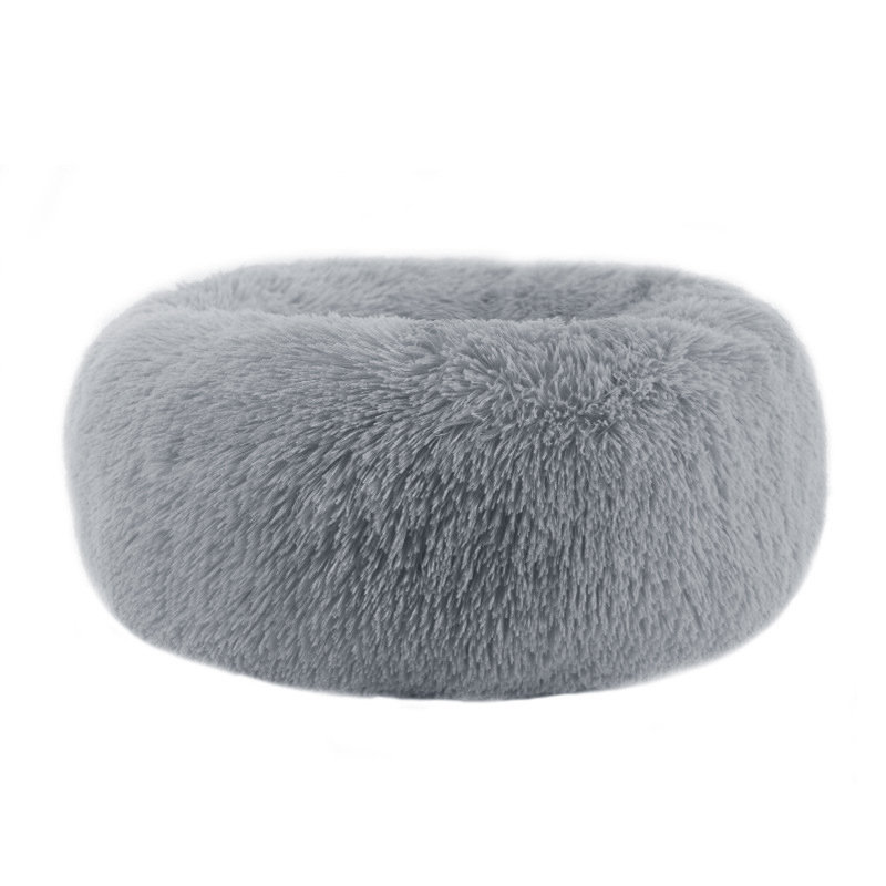Velvet Bolster Pet Bed