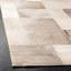 Geometric Handwoven Leather Rug with Studio Felt-596801118