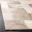 Geometric Handwoven Leather Rug with Studio Felt-596801119