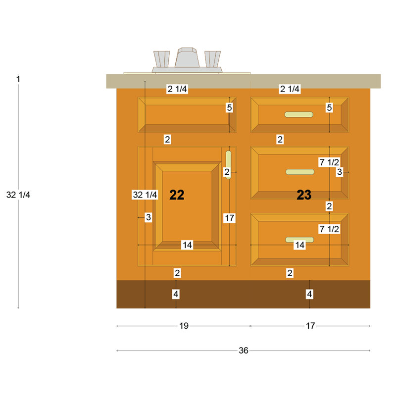 Bathroom Vanity Base