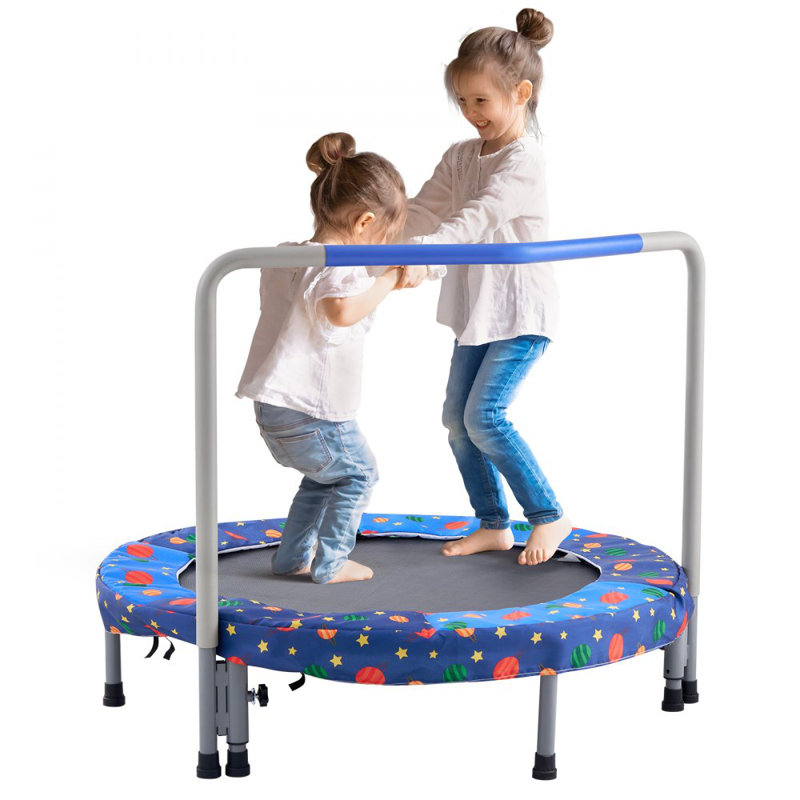 Trampoline 36 po pour enfants, Bleu