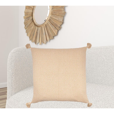 Hand Woven Chevron Cotton Throw Pillow Cover