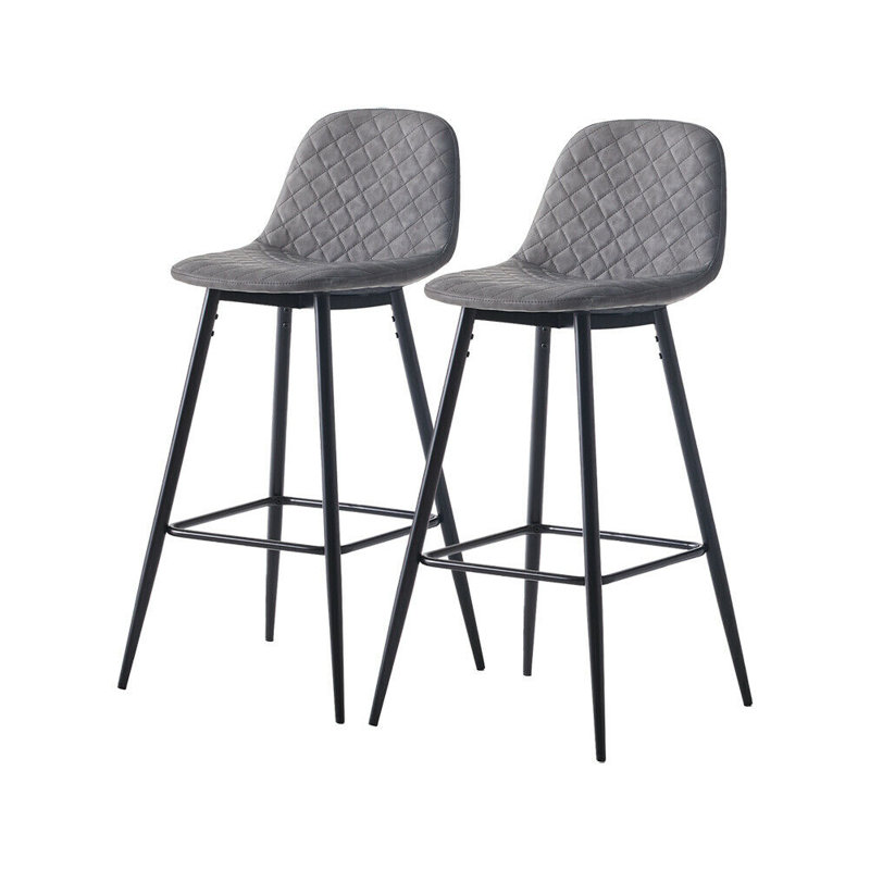 Towcester Upholstered Counter Stool, Black