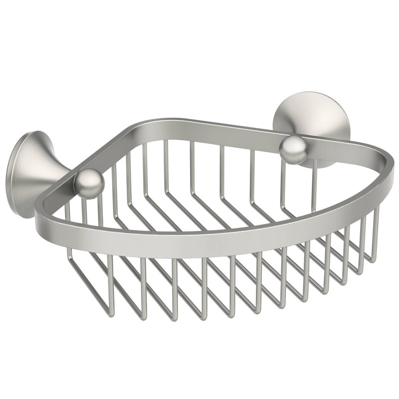 Wynford Shower Basket, Brushed Nickel