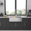 Station de travail 30 Farmhouse Sink - Évier de cuisine 30 pouces en acier inoxydable à tablier frontal de calibre 16 - Évier de cuisine 30 x 22 x 10 pouces